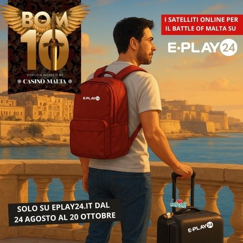 Al via i satelliti online del Battle of Malta in esclusiva su Eplay24